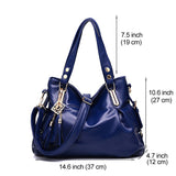 solvbao Tassel Decor Hand Bag, Large Capacity Soft Leather Shoulder Bag, Stylish Solid Color Crossbody Purse