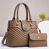 2pcs/set Fashion Top Handle Satchel, Elegant Crossbody Bag, Women's Casual Handbag, Shoulder Bag & Purse