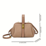 Women's Fashion Lady Handbag, Luxury Flap Turn-Lock Shoulder Bag, Elegant Versatile Women's Classic Purse