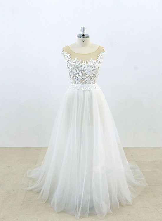 solvbao Simple Tulle Bridal Gowns, Prom Dress , Lovely Formal Dresses