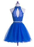 solvbao Royal Blue Two Piece Party Dress, High Quality Party Dress, Homecoming Dresses