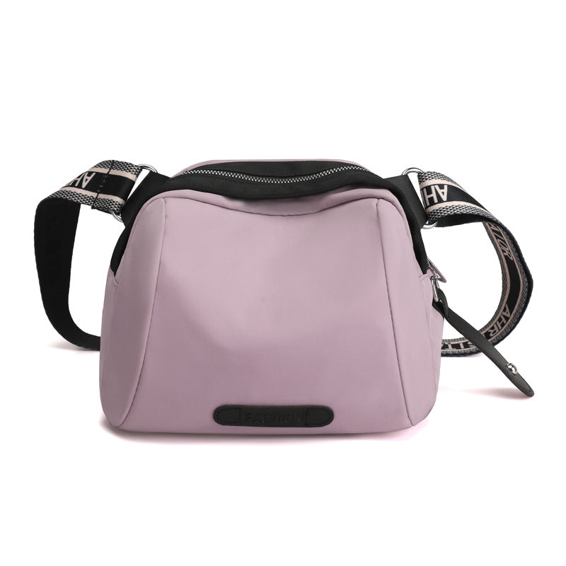 solvbao  Casual Simple Crossbody Bag, Lightweight Storage Bag With Zipper & Wide Strap, Trendy Bag