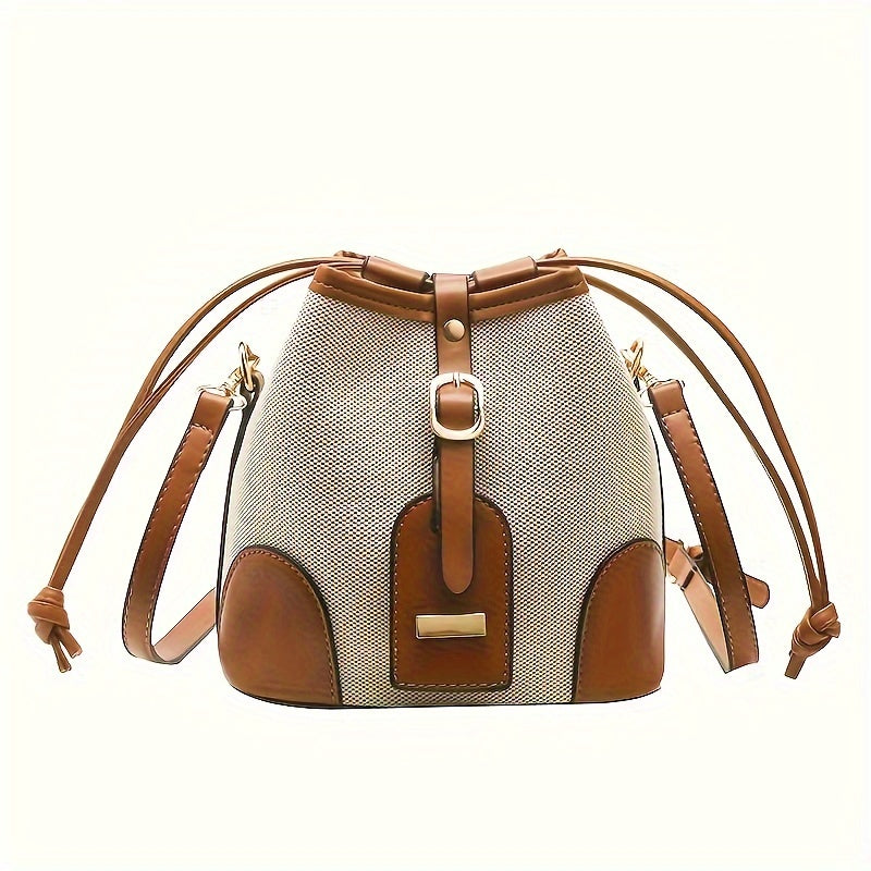 solvbao Mini Vintage Crossbody Bag, Retro Shoulder Bucket Bag, Women's Fashion Handbag & Tote Purse