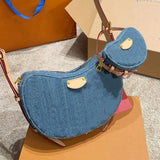 10A Designer denim tote bag women SUNSET underarm handbag backpack pochette top quality on the go Shoulder crossbody bags neonoe Hobo Clutch wallet purses