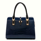 solvbao Crocodile Print Top Handle Satchel, Fashion Crossbody Bag, Women's Elegant Handbag, Shoulder Bag & Purse