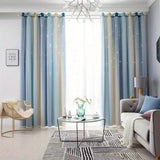 2pcs Hollow Star Sheer Curtain Window Treatment For Living Room Bedroom Office Home Decor