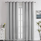 2pcs Single-sided Light Hollow Cloth Yarn Integrated Curtains, Fashion Fabric Hollow Translucent Balcony Curtain, Living Room Bedroom Curtains, Window Sheer Curtain Home Decor