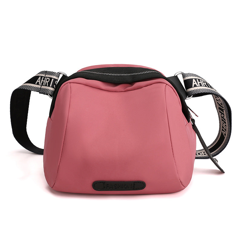 solvbao  Casual Simple Crossbody Bag, Lightweight Storage Bag With Zipper & Wide Strap, Trendy Bag