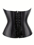 1pc Body Suit Foreign Trade Explosive Leather Style Sexy Bustier Body Suit Belly Belt Body Shaper Underwear Court Body Suit