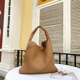 Evening Bags Weave Tote Bucket Bags Fashion High-quality Designer Handbag Travel Shoulder Messenger Phone Purses Crossbody Female Wallet 22