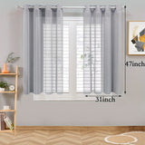 1 Panel Elegant White Tulle Curtain Ring for Home Decor - Perfect for Windows, Sliding Doors, and Festivals with Privacy Function