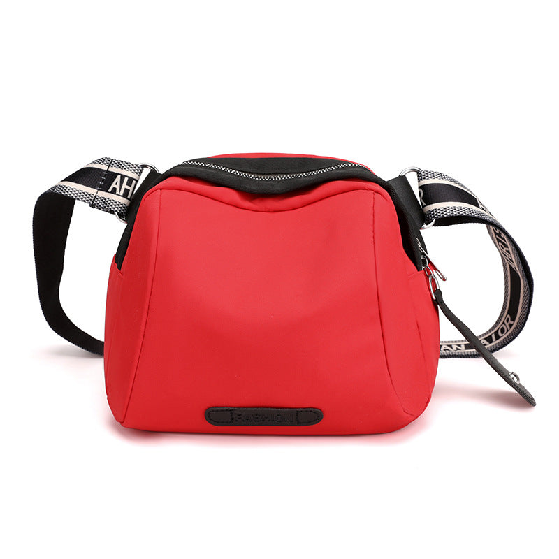 solvbao  Casual Simple Crossbody Bag, Lightweight Storage Bag With Zipper & Wide Strap, Trendy Bag