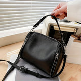 solvbao Trendy Multi-pocket Zipper Crossbody Bag, Simple Solid Color Handbag, Perfect Shoulder Bag For Commuting