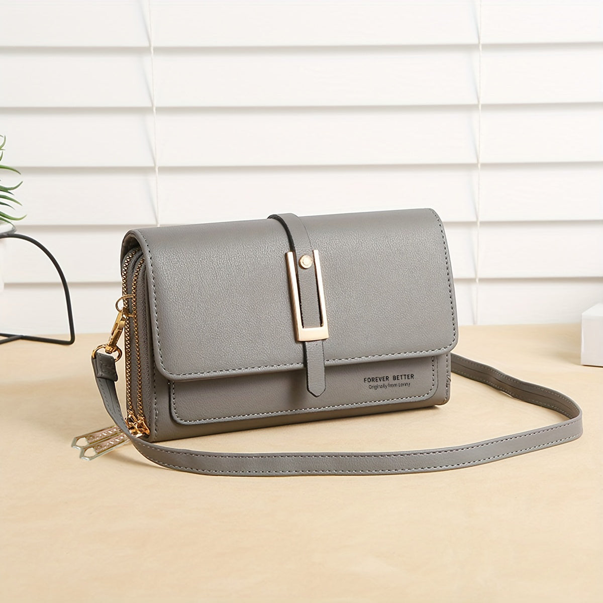 solvbao  Classic Square Shoulder Bag, Solid Color All-Match Bag, Trendy Phone Crossbody Bag