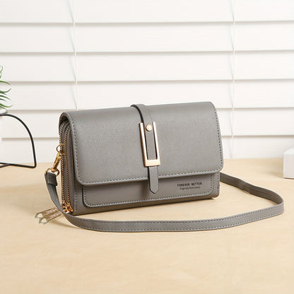 solvbao  Classic Square Shoulder Bag, Solid Color All-Match Bag, Trendy Phone Crossbody Bag