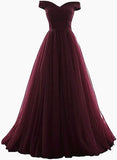 solvbao Beautiful Tulle Sweetheart Floor Length Formal Dress , Cute Party Dresses