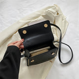 solvbao  Trendy Crocodile Pattern Crossbody Bag, Solid Color Square Flap Handbag, Perfect Shoulder Bag For Daily Use