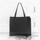 solvbao Trendy Casual Large Capacity Tote Bag, All-match Simple Solid Color Square Shoulder Bag, Perfect Underarm Bag For Commuting