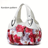 solvbao Fashion Floral Print Tote Bag, Large Capacity Shoulder Bag, Women's Casual Handbag & Hobo Purse