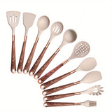 5pcs/13pcs, Silicone Cooking Utensils Set - 446°F Heat Resistant Silicone Kitchen Cooking Tools Gift With Rose Gold-Plated Handles And Holder, BPA FREE Gadgets For Non-Stick Cookware Spatula Set, Kitchen Utensils, Kitchen Supplies