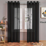 1 Panel Elegant White Tulle Curtain Ring for Home Decor - Perfect for Windows, Sliding Doors, and Festivals with Privacy Function