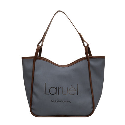 solvbao  Simple Letter Pattern Tote Bag, All-Match Classic Shoulder Bag, With Fixed Strap Handbag For Daily Use