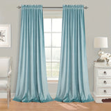 1pc Luxurious Velvet Room Darkening Curtains - Thermal Insulated Soft Privacy Panels for Bedroom and Living Room Home Decor with Rod Pocket