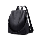 Women's Zipper Anti-theft Backpack, Fashion Shoulder Hand Bag With Removable Strap For Work