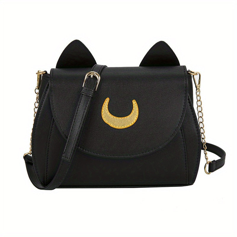 solvbao Kawaii Cute Crossbody Bag, Lovely Cat Ears Shoulder Bag, Women's Fashion Handbag & Saddle Purse