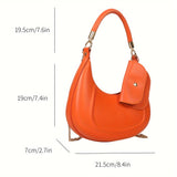 solvbao Mini Fashion Crescent Bag, Trendy Shoulder Hobo Bag, Women's Stylish Handbag & Underarm Purse