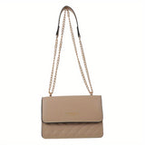 solvbao  Trendy Classic Square Shoulder Bag, All-Match Flap Chain Bag, Women's Crossbody Bag