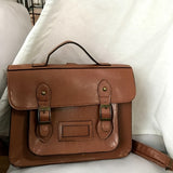 Vintage Flap Crossbody Bag, Retro Preppy College Shoulder Bag, Large Capacity Backpack & Briefcase