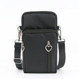 solvbao Outdoor Sports Phone Bag, Sports Arm & Running Wrist Bag, Fashion Crossbody Bag With Heart Zipper