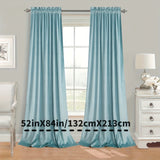 1pc Luxurious Velvet Room Darkening Curtains - Thermal Insulated Soft Privacy Panels for Bedroom and Living Room Home Decor with Rod Pocket