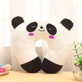 1pc Adorable U-Shaped Cartoon Animal Print Pillow - Soft, Comfortable, Travel-Friendly Companion for Home, Airplane, Car - Perfect for Relaxation and Leisure