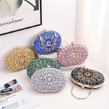 solvbao Luxury Rhinestone Evening Bag, Shiny Wedding Dress Purses, Women's Handbag For Cocktail Prom Party Banquet