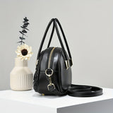 Trendy Pleated Plaid Tote Bag, Simple Solid Color Shoulder Bag, Perfect Crossbody Bag For Daily Use