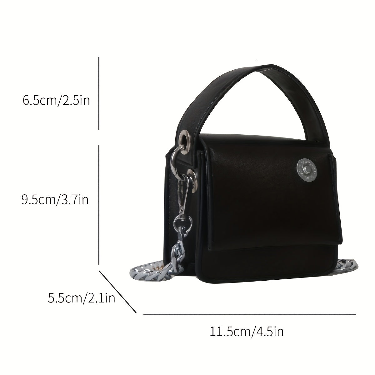 solvbao  Mini Vintage Crossbody Bag, Retro PU Leather Shoulder Bag, Women's Trendy Fashion Handbag & Purse (11.43cmx9.4cmx5.33cm)