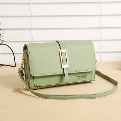 solvbao  Classic Square Shoulder Bag, Solid Color All-Match Bag, Trendy Phone Crossbody Bag