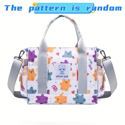 solvbao Cute Cartoon Print Diaper Bag, Large Capacity Tote Bag, Women's Shoulder Bag, Handbag & Crossbody Bag