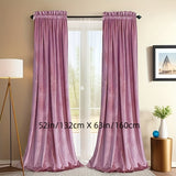 1pc Luxurious Velvet Room Darkening Curtains - Thermal Insulated Soft Privacy Panels for Bedroom and Living Room Home Decor with Rod Pocket