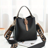 Wide Strap Top Handle Crossbody Bag, PU Leather Textured Satchel Bag Purse, Classic Fashion Versatile Shoulder Bag