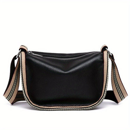 solvbao Retro Style Crossbody Bag, Vegan Leather Purse For Women, Fashion Shoulder Bag With Wide Strap