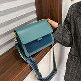 Trendy PU Leather Square Mini Crossbody Bag, Simple Flap Shoulder Bag, Perfect Sling Bag For Daily Use