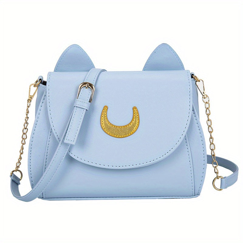 solvbao Kawaii Cute Crossbody Bag, Lovely Cat Ears Shoulder Bag, Women's Fashion Handbag & Saddle Purse