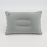 1pc Ultra-Soft Flocking Rectangular Inflatable Travel Pillow - Throw Pillows for Maximum Support and Relaxation - Portable, Compact, and Ergonomic Design for Office, Hiking, Beach, Car, and Plane