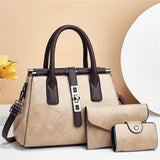 3pcs/set Top Handle Satchel Bag, Luxury Shoulder Tote Bag, Women's Casual Handbag, Crossbody Bag & Clutch Purse