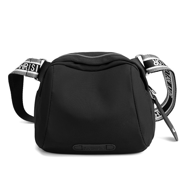 solvbao  Casual Simple Crossbody Bag, Lightweight Storage Bag With Zipper & Wide Strap, Trendy Bag