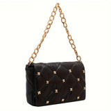 solvbao Fashion Quilted Underarm Bag, Trendy Flap Shoulder Bag, Women's Casual Handbag & Purse