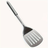 1pc Stainless Steel Slotted Turner Kitchen Cooking Spatula Saute Steak Burger Butter Tool